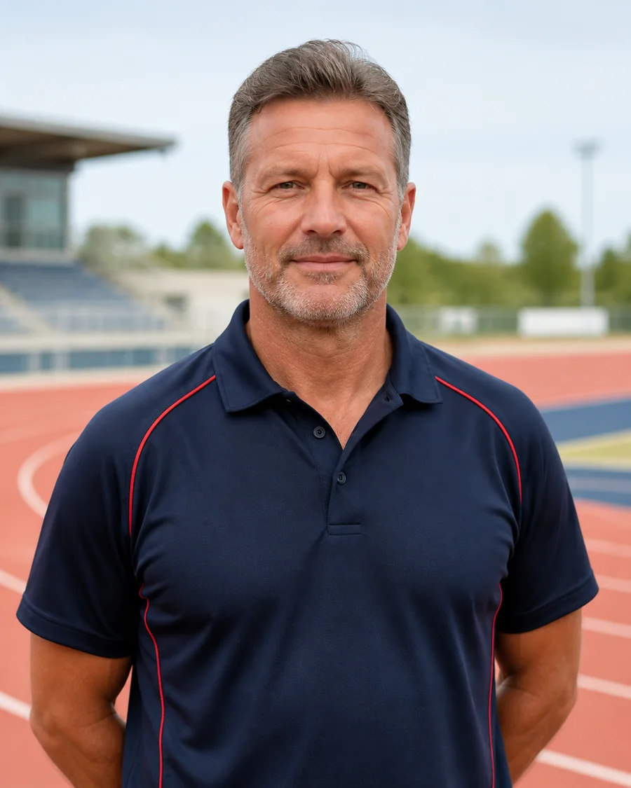 Retrato ficticio del coordinador deportivo